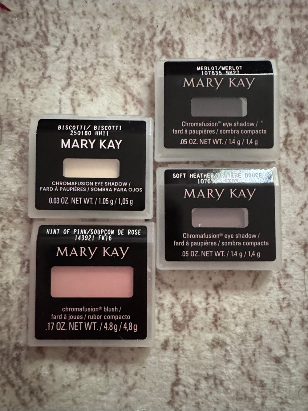 Mary Kay Chromafusion Eye Shadow & Blush Set - Pink, Cream, Plum, Taupe